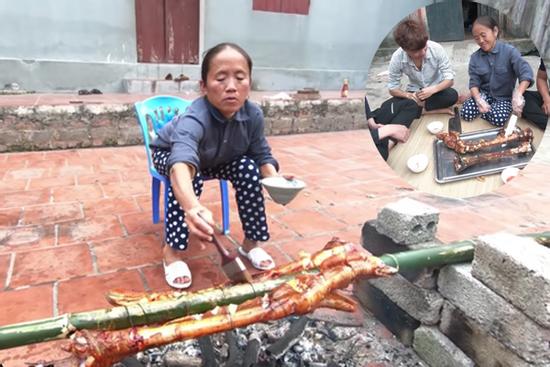 Nướng chân đà điểu nhưng gọi thành chân gà dân dã, bà Tân Vlog làm người xem cười mệt nghỉ