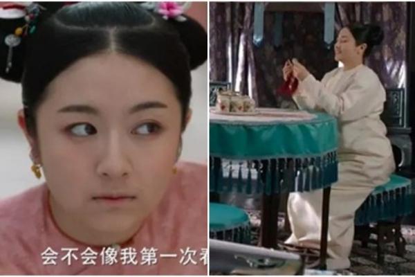 Chết cười với hình ảnh tiểu hoa đán quá nặng khiến bạn diễn phải dùng thang để bế-5