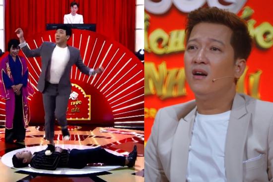 Trấn Thành bịt miệng, giẫm hẳn lên người thí sinh ở 'Thách Thức Danh Hài'