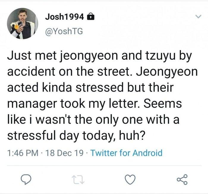 Kẻ bám đuôi Nayeon bất ngờ khoe gặp Jeongyeon và Tzuyu ngoài đường khiến fan đứng ngồi không yên-3
