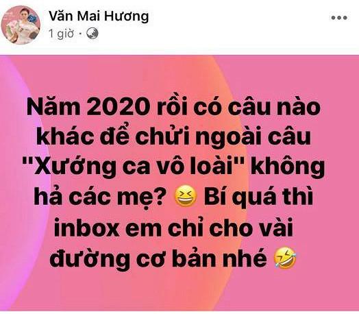 Bị cà khịa Văn Mai Hương xoáy lại: Bí quá thì inbox em chỉ cho vài đường cơ bản-1