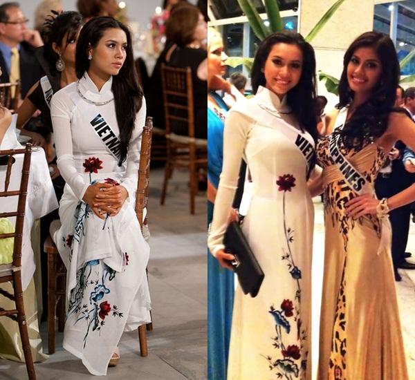 Hoàng Thùy và Lệ Hằng quên mặc áo dài tại Hoa hậu Hoàn vũ-8