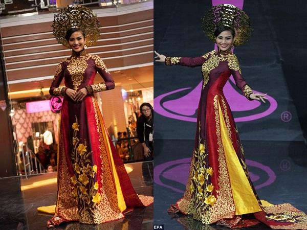 Hoàng Thùy và Lệ Hằng quên mặc áo dài tại Hoa hậu Hoàn vũ-11