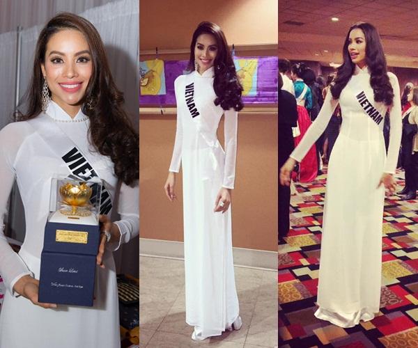 Hoàng Thùy và Lệ Hằng quên mặc áo dài tại Hoa hậu Hoàn vũ-15