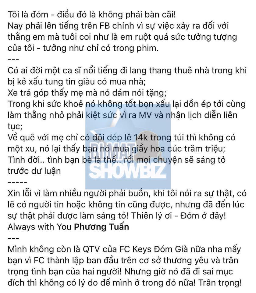 Phốt chồng phốt: Trưởng FC Đóm tố mẹ con K-ICM giữ hết tiền bạc, bóc lột sức lao động của Jack-2