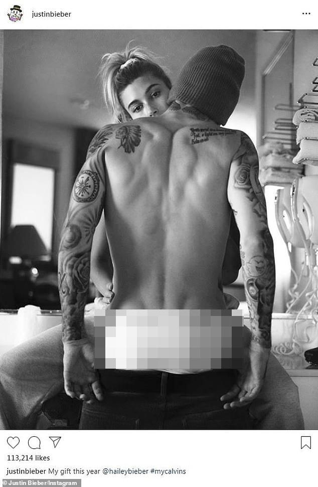 Justin Bieber nịnh vợ khi tạo dáng phản cảm-1