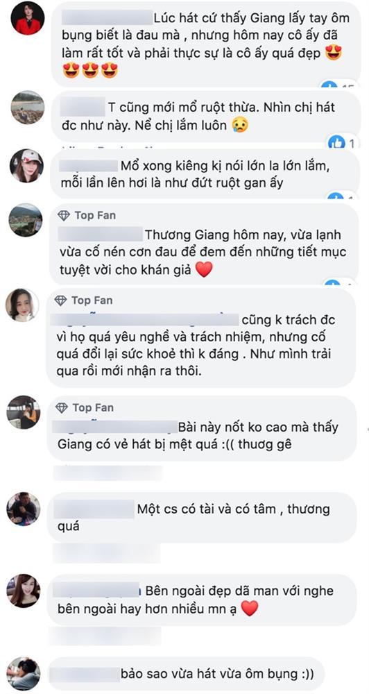 Hương Giang mổ ruột thừa chưa kịp lành, cố đứng hát trọn vì fan: Các bạn đứng, Giang cũng không ngồi!-9