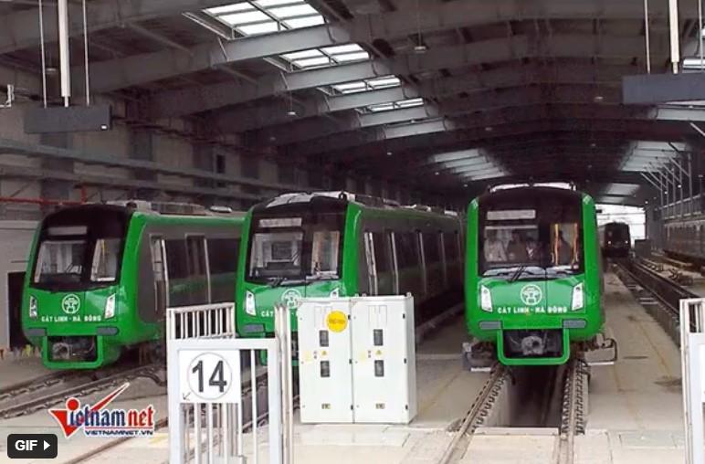 13 đoàn tàu Cát Linh - Hà Đông được cấp chứng nhận đăng kiểm tạm thời để chạy thử-1