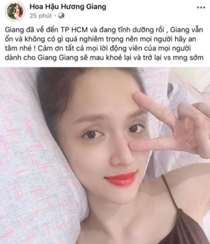 Hương Giang trấn an fan sau khi nén đau đứng hát trên sân khấu-1