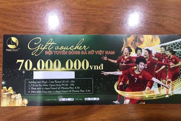 Thẩm mỹ Thu Cúc bị tố đổi tiền thành voucher làm đẹp cho cầu thủ nữ-1