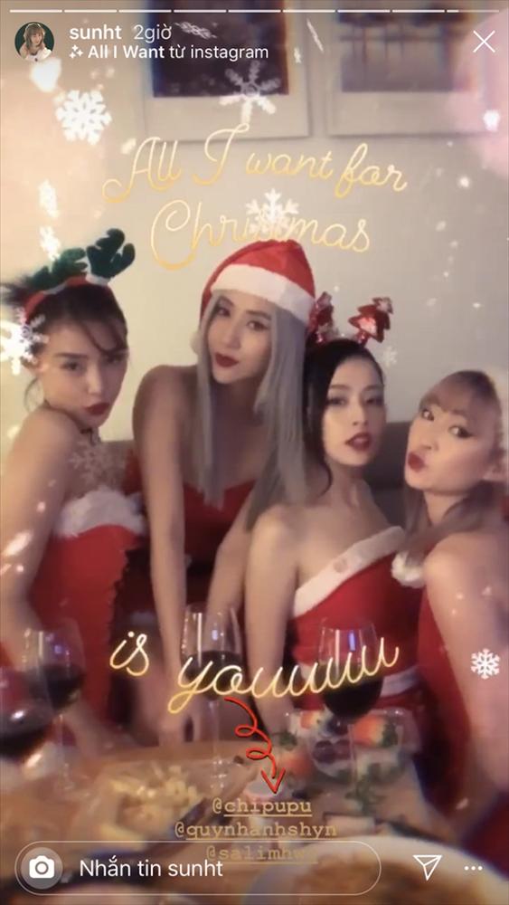 Chi Pu cùng hội Chị chị em em hóa trang mùa Noel cực sexy-2