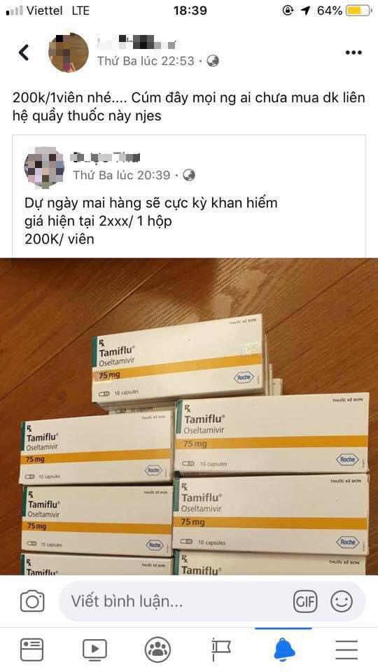 Khóc thét vì mua 21 viên Tamiflu mất gần 7 triệu đồng-2