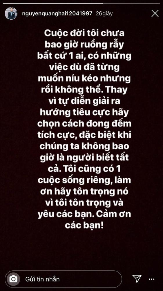 Sau bao ngày im lặng, cuối cùng Nhật Lê cũng chịu nói về chuyện tình cảm đã qua cùng Quang Hải-2