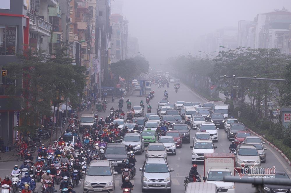 Mịt mù khắp nơi, không khí Hà Nội ở top 7 ô nhiễm nhất thế giới-7
