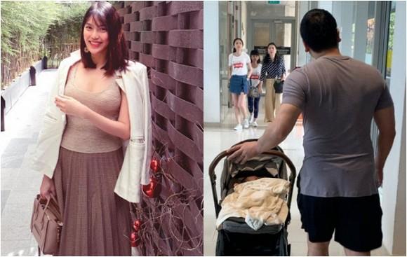 Quý tử Lan Khuê lần đầu được ra ngoài nhưng sự đối lập giữa tỉ lệ thân hình bố và con mới thú vị-1