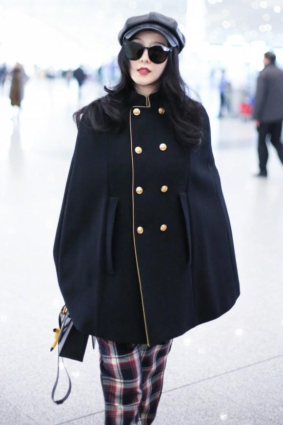 Chất như Phạm Băng Băng: Mặc quần ngủ ở phi trường mà vẫn rất đỗi sang chảnh-4