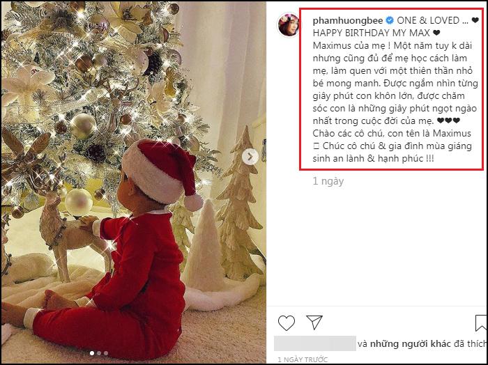 Tránh bão sau khi bị tố sao chép status yêu con, Phạm Hương sửa bài đăng và khóa bình luận-4