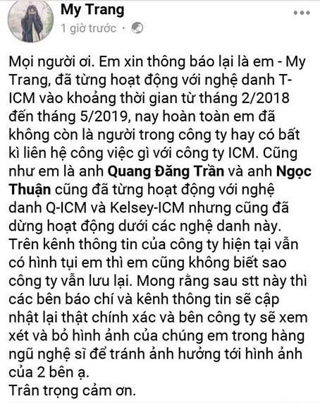 Jack bị gạch tên, 3 nghệ sĩ khác của ICM tuyên bố rời công ty và xin được... gỡ ảnh khỏi website-3