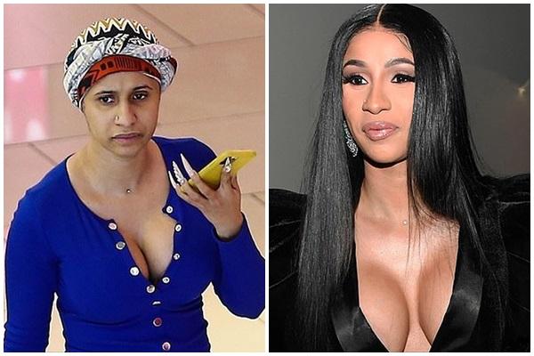 KHÔNG THỂ TIN ĐƯỢC: Cardi B mặt mộc và trang điểm như hai người không hề liên quan-1