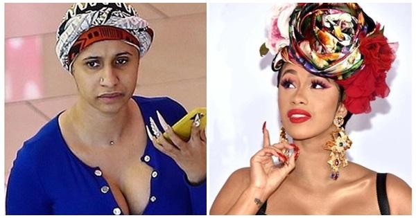 Cardi B mặt mộc và trang điểm như hai người hoàn toàn khác nhau