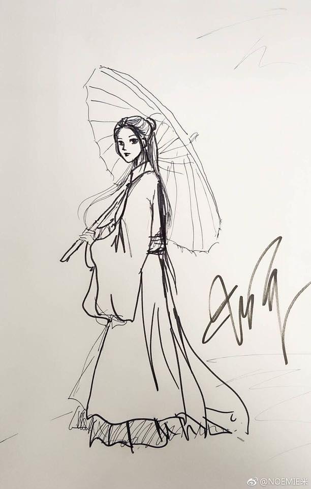 Minh tinh Hoa ngữ đọ tài vẽ tranh: Vương Nhất Bác và Tiêu Chiến múa bút đẹp bất ngờ-8