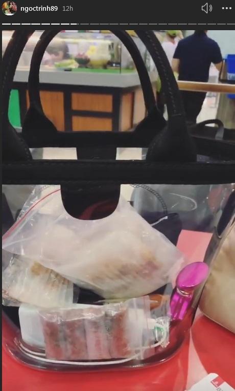 Chất chơi made by Ngọc Trinh: Mua túi hiệu 22 triệu đồng chỉ để đựng bánh tráng, tôm khô-4