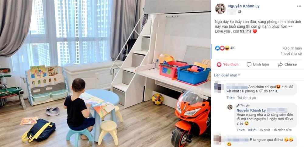 Ngủ dậy không thấy con trai đâu, Ly Kute vội vàng đi tìm thì phát hiện điều thú vị-1