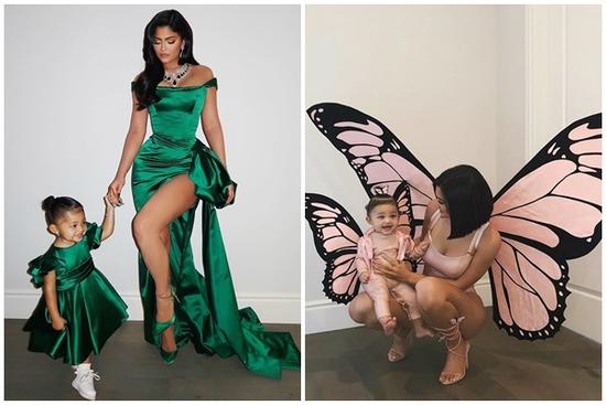 Kylie Jenner hàng ngày thích diện đồ đôi hàng hiệu cùng con gái