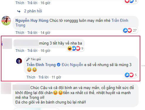Hồi phục chấn thương, Đình Trọng lên đường sang Thái Lan thi đấu, hẹn mùng 3 Tết trở về-2