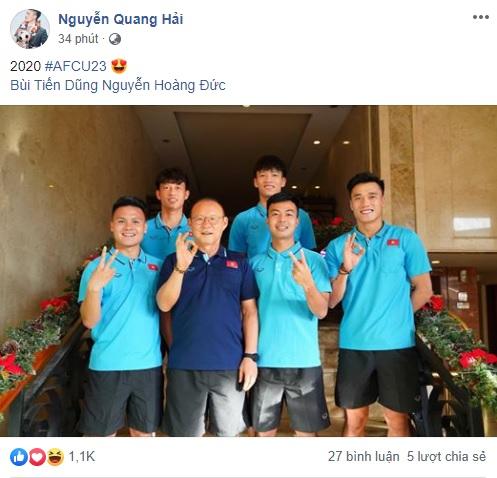 Quang Hải rủ thầy Park, Bùi Tiến Dũng chụp ảnh tươi rói ở Thái Lan-1