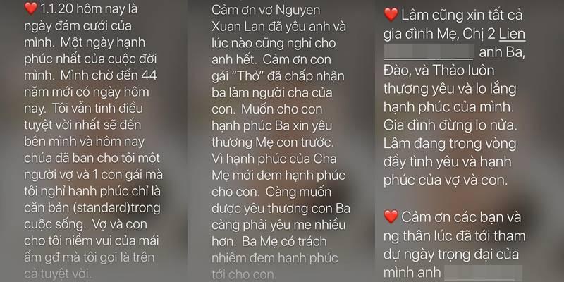 Hôn lễ xong xuôi, ông xã Xuân Lan gửi lời yêu thương tới con riêng của vợ: Ba có trách nhiệm đem hạnh phúc cho con-2