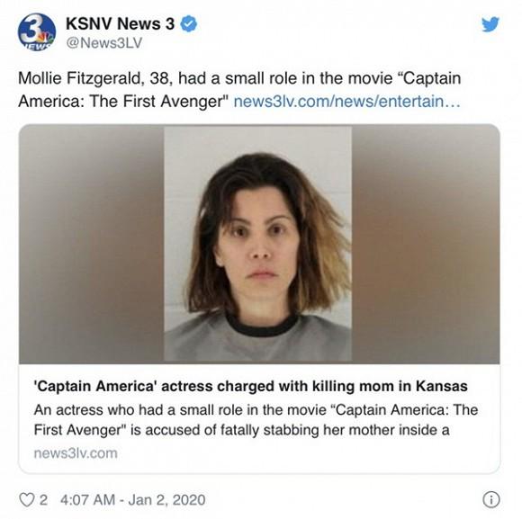 Chấn động: Nữ minh tinh Captain America bị bắt khẩn cấp vì đâm chết mẹ ruột-1
