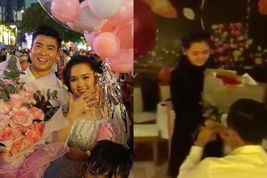 Bộ ba trung vệ tuyển Việt Nam cầu hôn, tỏ tình bạn gái lãng mạn