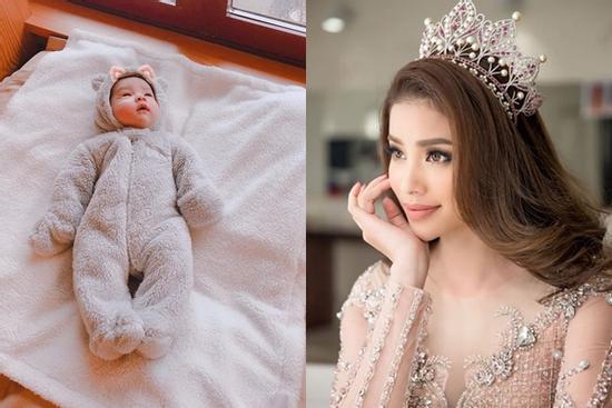 Hoa hậu Phạm Hương khoe ảnh con trai lúc tròn 1 tháng tuổi, dân mạng phát sốt vì bé quá đáng yêu
