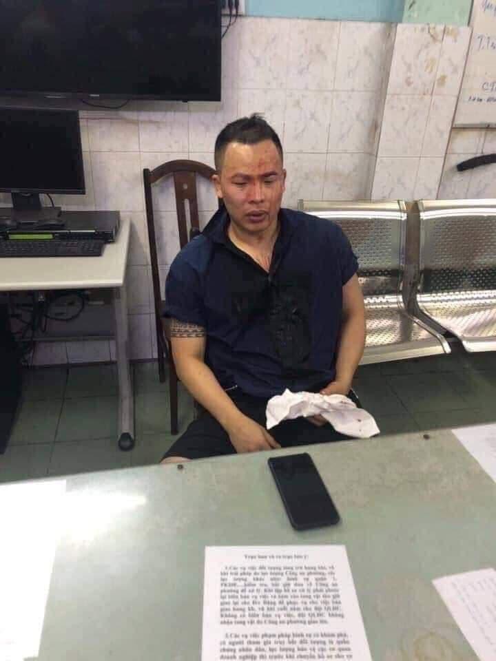 Rò rỉ hình ảnh Vũ Khắc Tiệp mặt mũi đầy máu me ngồi khai tội tại đồn công an-1