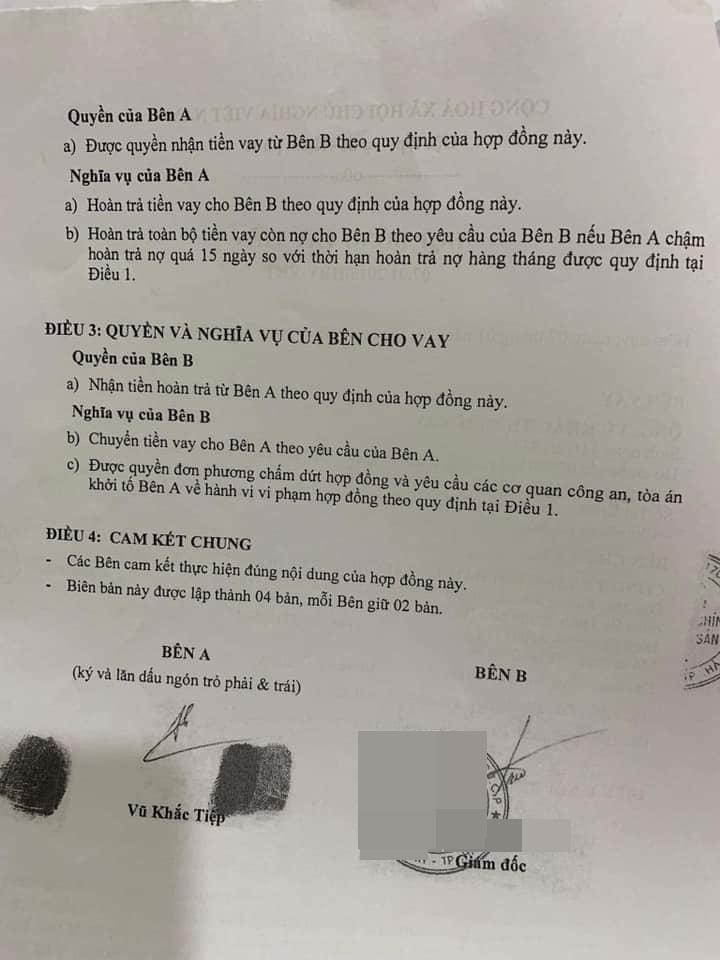 Vũ Khắc Tiệp lộ nguyên bộ ảnh ngồi đồn công an, bị tung hợp đồng vay nợ tiền tỷ-8