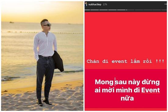 Giữa tâm bão bị giang hồ đánh vì thiếu nợ, Vũ Khắc Tiệp ẩn ý: 'Đừng ai mời đi event nữa'