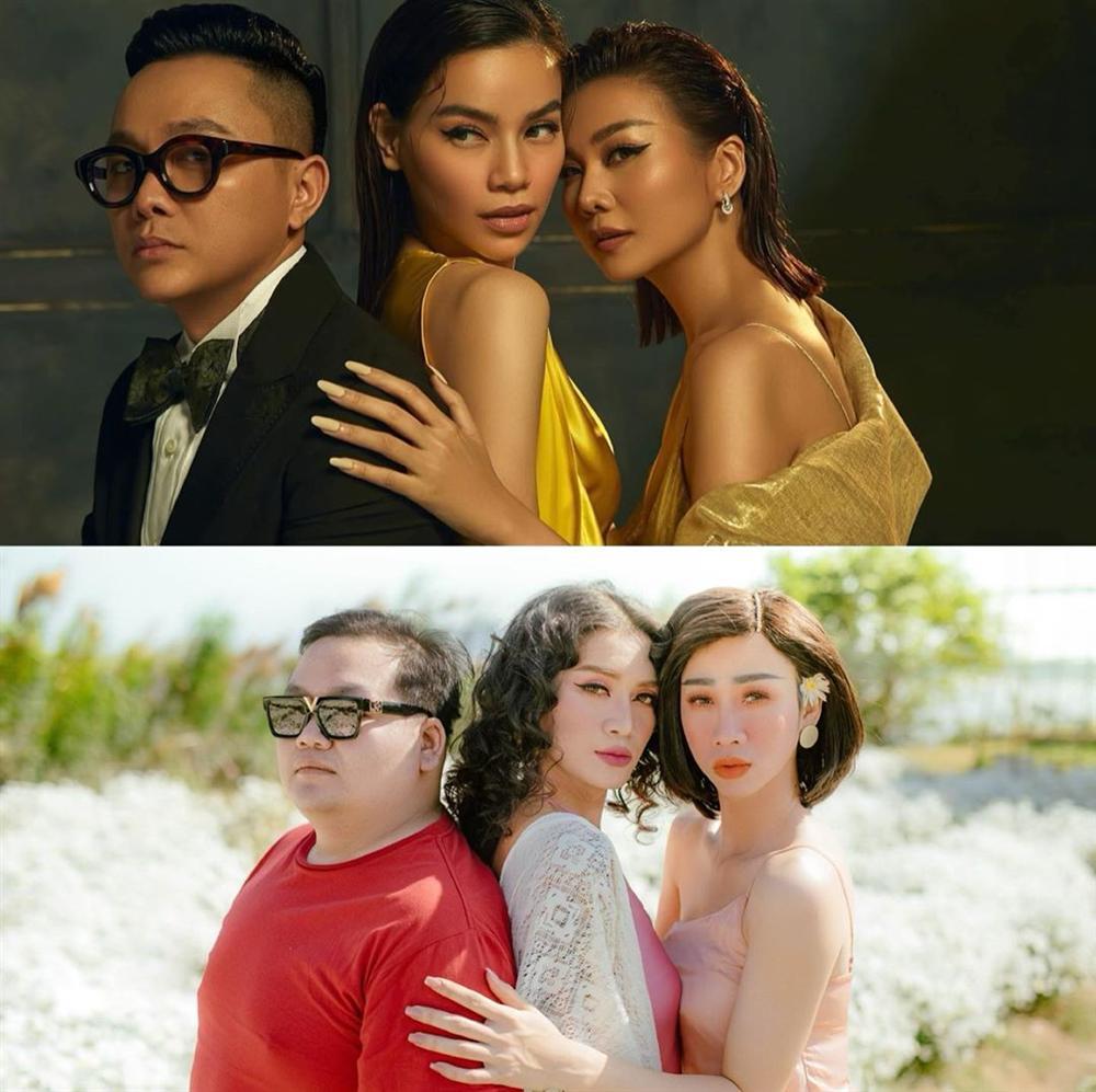 Hà Hồ bị 2 cô hầu gái BB Trần và Hải Triều lấn át nhan sắc-4