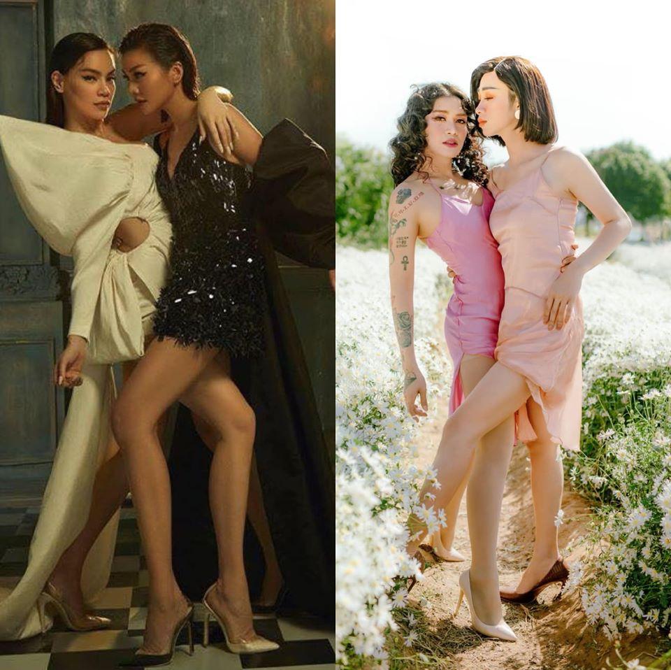 Hà Hồ bị 2 cô hầu gái BB Trần và Hải Triều lấn át nhan sắc-5