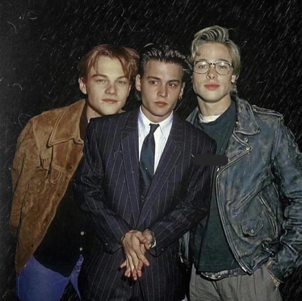 Những lần đứng chung khung hình của Leonardo DiCaprio và Brad Pitt-1