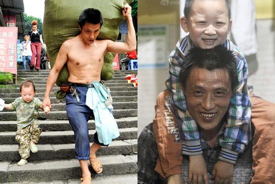 Cuộc sống hai bố con làm nghề bốc vác nổi tiếng trên mạng nhờ một tấm hình, sau 10 năm bây giờ ra sao?