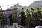 Lãnh đạo Tổng cục Chính trị thăm các đơn vị thi công tường rào bảo vệ sân bay Miếu Môn