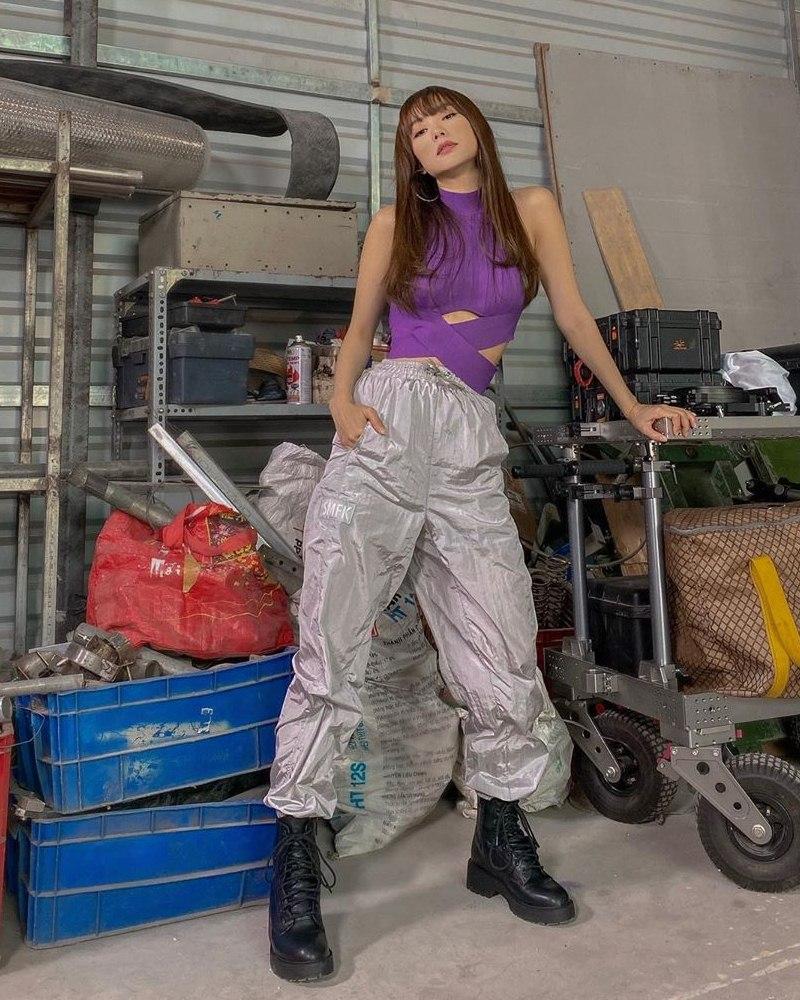 Minh Hằng - Tóc Tiên bắt nhịp xu hướng trang phục tông tím tưởng già mà trẻ trung bất ngờ-6