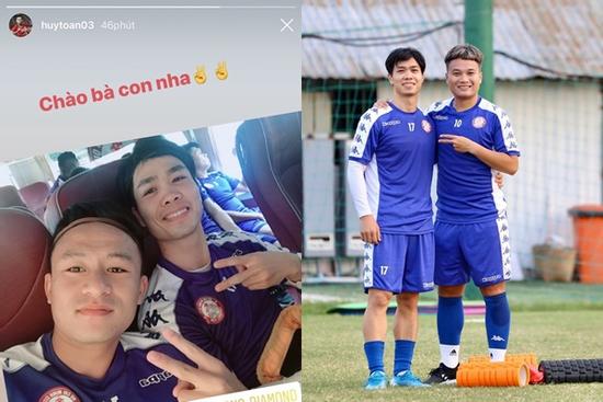 Công Phượng check-in thân thiết với đồng đội ở CLB TP. HCM