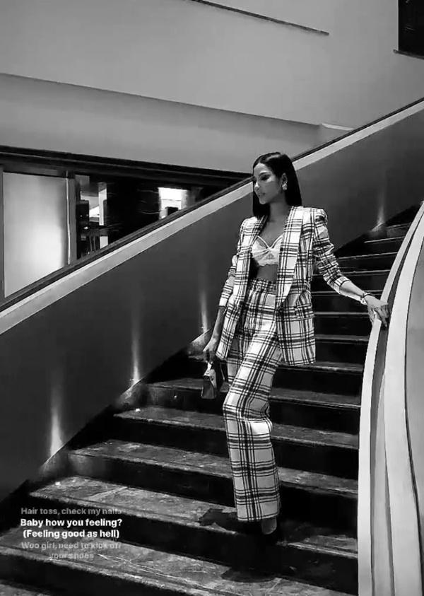 Hoàng Thùy trở về phong cách nam tính nhưng lại khiến fan bỏng mắt với vòng 1 căng tràn-1