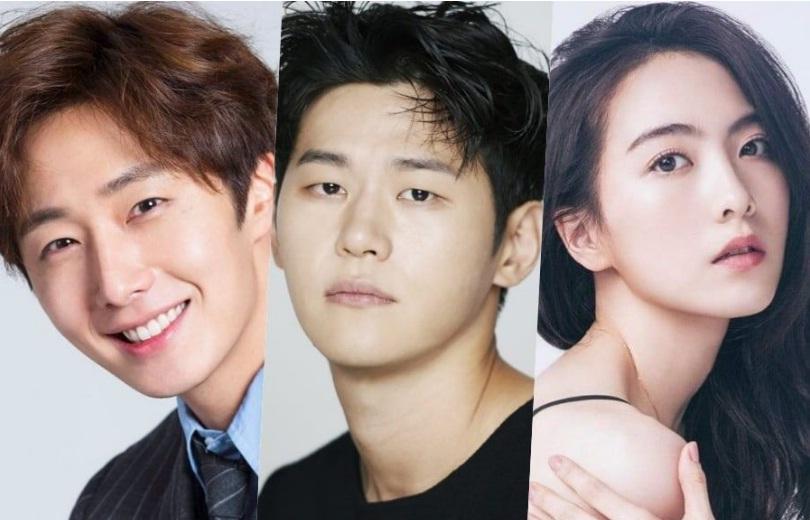 Jung Il Woo, Kang Ji Young và Lee Hak Joo đang xem xét kịch bản bộ phim truyền hình mới mang tên “Late Night Snack Man and Woman”.