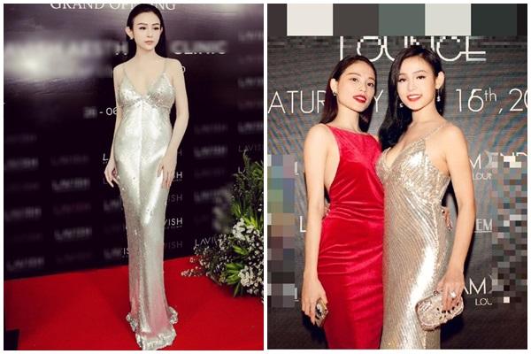 Lấy chồng đại gia giàu nứt đố đổ vách, Huyền Baby vẫn chăm diện váy cũ đi sự kiện-7