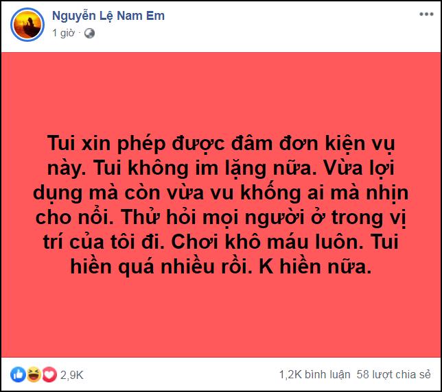 Nam Em tuyên bố khởi kiện Bảo Trân: Tôi không nhịn nữa, chơi khô máu luôn-1