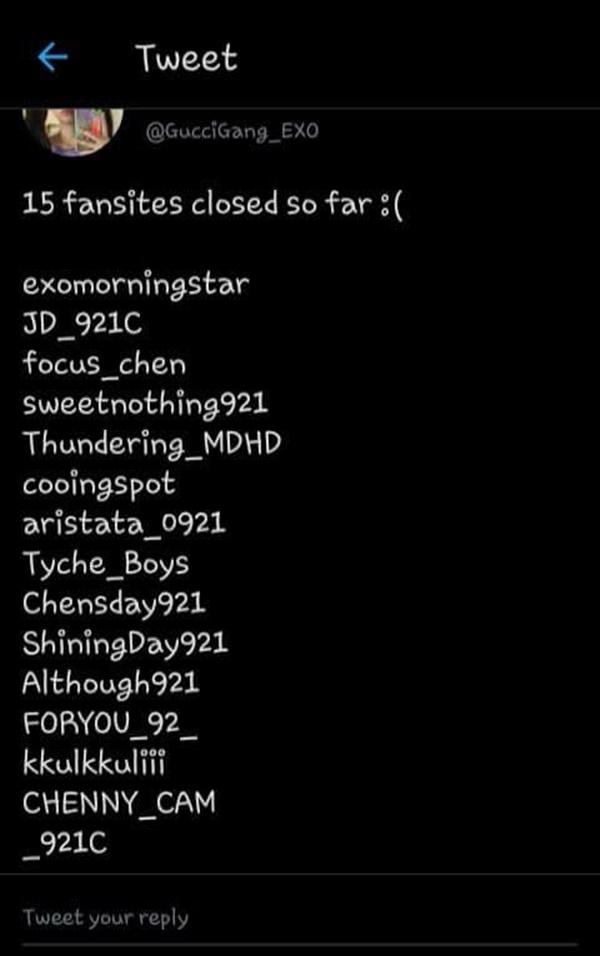 Choáng với số lượng fansite đóng cửa sau khi Chen (EXO) tuyên bố kết hôn-2