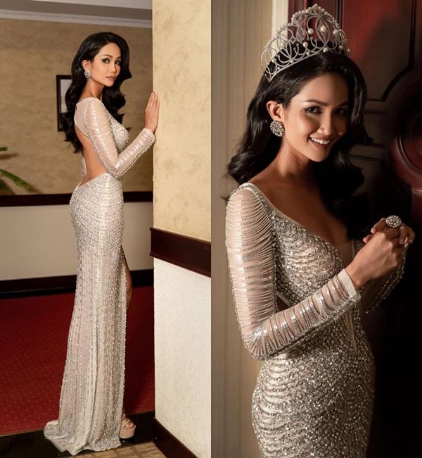 Mặc lại chiếc váy định mệnh trên đấu trường quốc tế, mỹ nhân Việt nào đạt phong độ đỉnh cao?-10